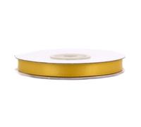 Ruban de satin double face de 6 mm x 20 m - Couleur au choix : 6/10/25/38 mm - Couleur résistante et lavable - Ruban pour mariage - Ruban cadeau pour emballage, décoration, loisirs créatifs - Doré 687