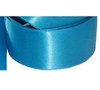 Ruban de satin double face - Dimensions : 20 mm x 10 m - Plusieurs couleurs - Décorations de mariage, Pâques et Noël - Bleu sarcelle