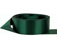 Ruban de satin double face - Dimensions : 20 mm x 10 m - Plusieurs couleurs - Décorations de mariage, Pâques, Noël - Vert foncé