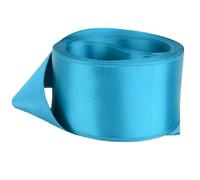 Ruban de satin double face - Taille 50 mm x 10 m - Bleu sarcelle - Parfait pour cadeaux, couture, fêtes, événements, robes, mariages, travaux manuels, nœuds de voiture, bricolage, bouquets, gâteaux