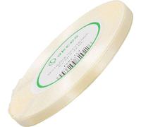 Ruban de satin écru clair 6mm - 32mb