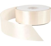 Ruban de satin, L 38 mm, Crème, 50m