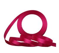 Ruban De Satin Lot de 4 rubans de satin for travaux manuels, nœuds, emballages cadeaux, décorations de fête et de mariage Pour Emballage Cadeau(Dark Rose red,10mm)