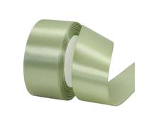 Ruban De Satin Lot de 6 rouleaux de ruban satin vert gazon for décoration de mariage, emballage de fleurs, nœuds for travaux manuels Pour Emballage Cadeau(4cm 22meters)