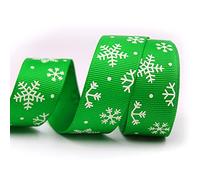 Ruban de satin, ruban d'organza, Rubans de Noël 1" 10-50 yards, garnitures ruban rouge vert, emballage boîte en satin gros-grain(B,10yard)