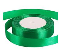 Ruban de satin vert foncé de 25 mm d'épaisseur pour emballage cadeau - 25 mm d'épaisseur - Pour travaux manuels, nœuds de cheveux, Noël, gâteaux, fête de mariage, ballons, voiture, décoration