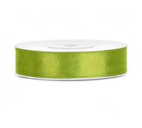 Ruban de satin vert pistache 12 mm Longueur 25 m
