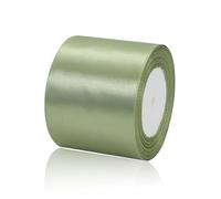 Ruban de satin vert sauge, 7,6 cm x 22,9 m, couleur unie pour emballage cadeau, nœuds pour cheveux, loisirs créatifs, couronnes, bouquets floraux, écharpe de chaise, Noël, fête prénatale, fête de