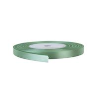 Ruban de satin vert sauge, ruban en polyester double face 7 mm x 91,4 m - Ruban épais pour emballage cadeau, bouquets de Saint-Valentin, projet de couture, ballon de fête, nœuds pour cheveux,