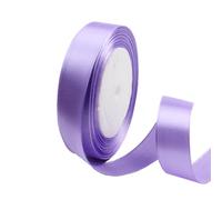 Ruban de satin violet clair de 20 mm pour emballage cadeau, ruban en tissu pour emballage cadeau, bouquets, gâteaux, décoration de mariage