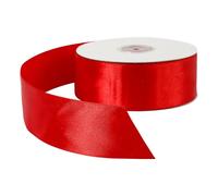 Ruban de satin, W 38 mm, rouge, 50m