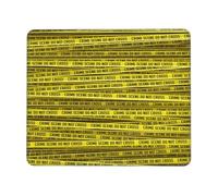 Ruban De Scène De Crime Tapis De Souris Petit Mouse Pad Bords Cousus Mousepad pour Jeu Voyage Maison 25X30Cm