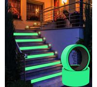 Ruban de sécurité lumineux auto-adhésif, ruban lumineux décoratif de bricolage, ruban d'avertissement de sécurité pour escalier de scène, ruban d'avertissement Fluorescent vert green 3cmx3m