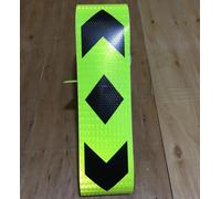 Ruban De Sécurité Réfléchissant En Pvc 10cm,Autocollant D'avertissement De Voiture Camion Van - Type Two-Way-10cmx1m