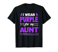 Ruban de Sensibilisation à la maladie d'Alzheimer « I Wear Purple for My Aunt » T-Shirt