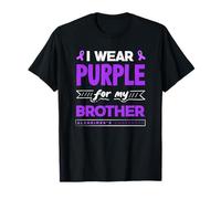 Ruban de Sensibilisation à la maladie d'Alzheimer « I Wear Purple for My Brother » T-Shirt