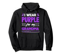 Ruban de Sensibilisation à la maladie d'Alzheimer « I Wear Purple for My Grandma » Sweat à Capuche
