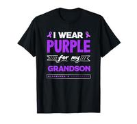 Ruban de Sensibilisation à la maladie d'Alzheimer « I Wear Purple for My Grandson » T-Shirt