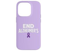Ruban de Sensibilisation à la maladie d'Alzheimer Violet Coque pour iPhone 14 Pro