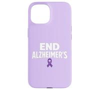 Ruban de Sensibilisation à la maladie d'Alzheimer Violet Coque pour iPhone 15