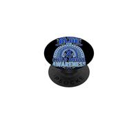 Ruban de Sensibilisation à la maltraitance des Enfants - Arc-en-Ciel - Bleu PopSockets PopGrip Adhésif