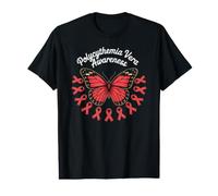 Ruban de Sensibilisation à la polycythémie Vera, Papillon T-Shirt Graphique avec Valeur