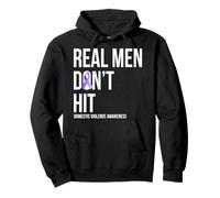 Ruban de Sensibilisation à la Violence Domestique « Men Don't Hit » Sweat à Capuche