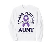 Ruban de Sensibilisation à l'épilepsie « I Wear Purple for My Aunt » Sweatshirt