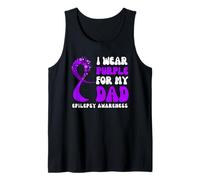 Ruban de Sensibilisation à l'épilepsie « I Wear Purple for My Dad » Débardeur