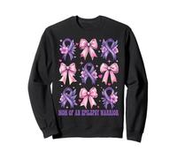 Ruban de Sensibilisation à l'épilepsie « Mom of an Epilepsy Warrior » Violet Sweatshirt