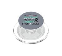 Ruban de Sensibilisation au Cancer de la Peau Noir PopSockets PopGrip pour MagSafe