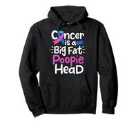 Ruban de Sensibilisation au Cancer de la thyroïde - Bleu et Rose - Tête de Poopie Chimio Sweat à Capuche