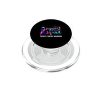 Ruban de Sensibilisation au Cancer de la thyroïde, Bleu Sarcelle, Rose PopSockets PopGrip pour MagSafe