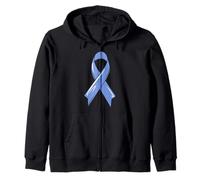 Ruban de Sensibilisation au Cancer de l'estomac Bleu Fighter Gastric Chemo Sweat à Capuche