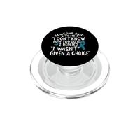 Ruban de Sensibilisation au Cancer de l'Ovarian Bleu Sarcelle PopSockets PopGrip pour MagSafe