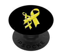 Ruban de Sensibilisation au Cancer des os - Jaune PopSockets PopGrip Adhésif