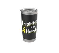 Ruban de sensibilisation au cancer des os - Perte d'amour - Souvenir Gobelet isotherme en acier inoxydable double paroi
