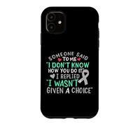 Ruban de Sensibilisation au Cancer du Cerveau - Gris - pour Lutter Contre la myopie Coque pour iPhone 11