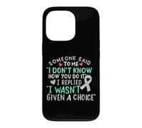Ruban de Sensibilisation au Cancer du Cerveau - Gris - pour Lutter Contre la myopie Coque pour iPhone 13 Pro