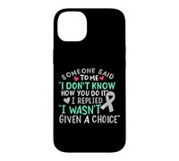 Ruban de Sensibilisation au Cancer du Cerveau - Gris - pour Lutter Contre la myopie Coque pour iPhone 14 Plus