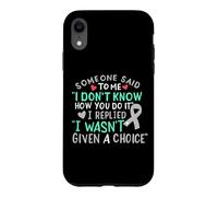 Ruban de Sensibilisation au Cancer du Cerveau - Gris - pour Lutter Contre la myopie Coque pour iPhone XR