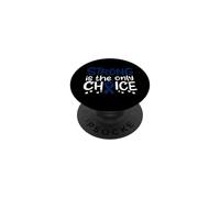 Ruban de Sensibilisation au Cancer du Colon - Bleu foncé - Survivor Fight Chemo PopSockets PopGrip Adhésif