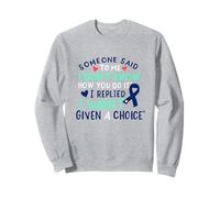 Ruban de Sensibilisation au Cancer du Colon - Bleu foncé Sweatshirt