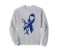 Ruban de Sensibilisation au Cancer du Colon - Bleu foncé Sweatshirt