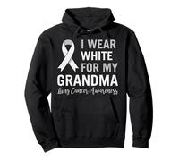 Ruban de Sensibilisation au Cancer du poumon « Wear White for Grandma » Sweat à Capuche