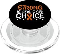 Ruban de Sensibilisation au Cancer du Rein - Orange - Survivor Fighter Chemo PopSockets PopGrip pour MagSafe