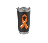 Ruban de sensibilisation au cancer du sang - Orange - Leukemia Fighter Chemo Gobelet isotherme en acier inoxydable double paroi