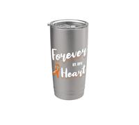 Ruban de sensibilisation au cancer du sang Perte d'amour souvenir Gobelet isotherme en acier inoxydable double paroi