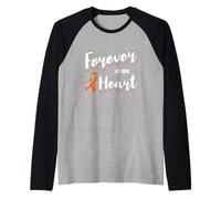 Ruban de Sensibilisation au Cancer du Sang Perte d'amour Souvenir Manche Raglan
