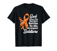 Ruban de Sensibilisation au Cancer du Sang pour Lutter Contre la chimiothérapie, la Foi, Les Soldats T-Shirt